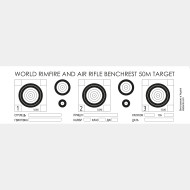Target for air rifle and 22Lr Benchrest №32