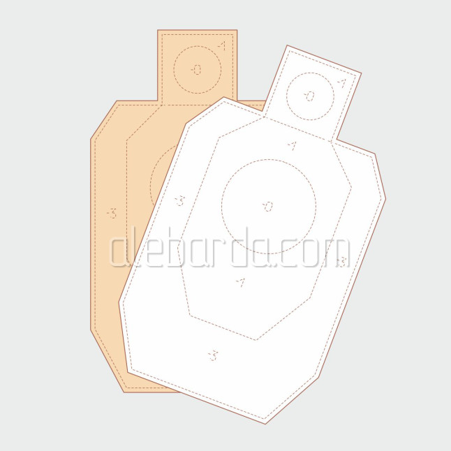 Target Cardboard IDPA White изображение 1